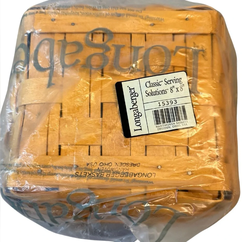 Longaberger Classic Authentic 8 X 8 Baking Basket New in Original Packaging